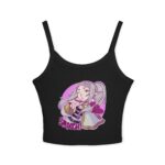 Anime Smooch Crop Tank Top — Cute Kawaii Frieren Design - Image 6