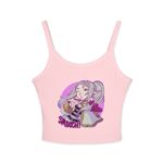 Anime Smooch Crop Tank Top — Cute Kawaii Frieren Design - Image 10