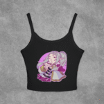 Anime Smooch Crop Tank Top — Cute Kawaii Frieren Design