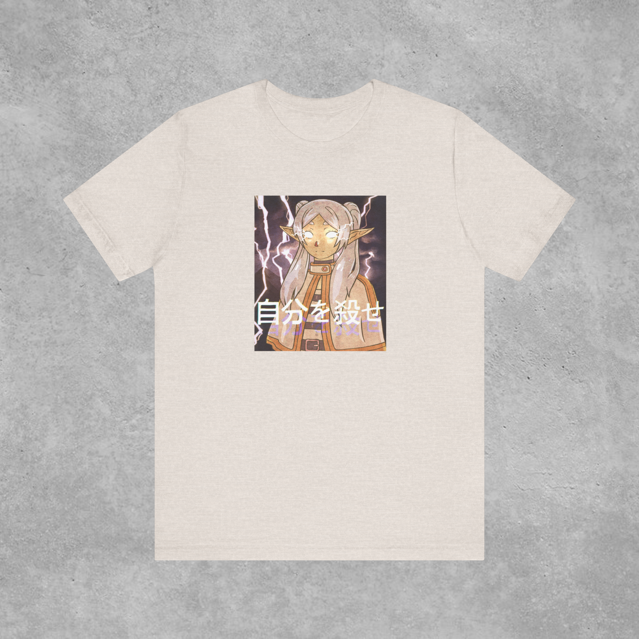 Front (1) Low Tier Slayer (Frieren inspired)— Graphic T-Shirt - Image 1